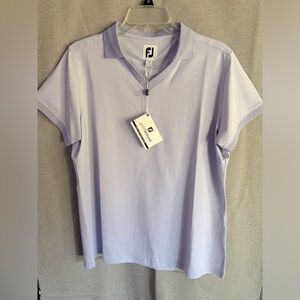 COPY - Foot Joy ladies golf shirt light blue size large NWT